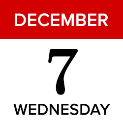 Wednesday, December 7 2022