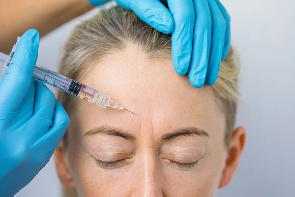Forehead Wrinkle Injection Cosmetic Treatment